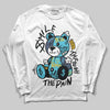 Jordan 11 Retro Gamma Blue (2025) DopeSkill Long Sleeve T-Shirt Smile Through The Pain Graphic Streetwear - White