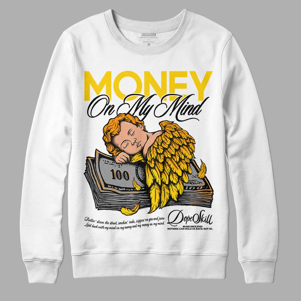 Jordan 6 “Yellow Ochre” DopeSkill Sweatshirt MOMM Graphic Streetwear - White