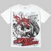 Jordan 4 OG “White Cement” DopeSkill Oversize Print T-Shirt Drip Season Graphic Streetwear