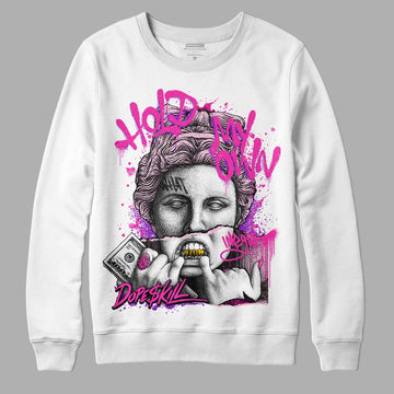 Pink Sneakers DopeSkill Sweatshirt Hold My Own Graphic Streetwear - White