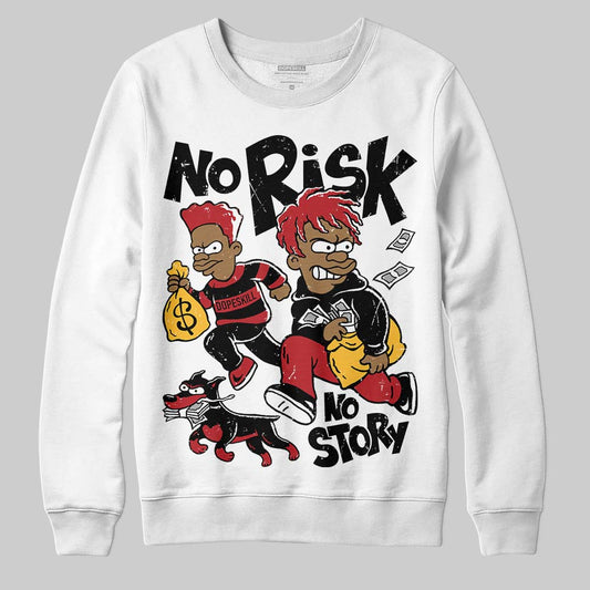 Jordan 14 Golf “Last Shot” DopeSkill Sweatshirt No Risk No Story Graphic Streetwear  White
