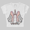 Jordan 11 Low “Legend Pink” DopeSkill Women's Crop Top Breathe Graphic Streetwear - White