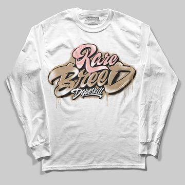 Nike Air Force 1 Low Canvas “Linen” DopeSkill Long Sleeve T-Shirt Rare Breed Type Graphic Streetwear - White