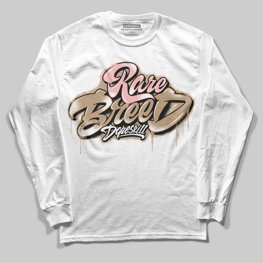 Nike Air Force 1 Low Canvas “Linen” DopeSkill Long Sleeve T-Shirt Rare Breed Type Graphic Streetwear - White