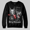 Grey Sneakers DopeSkill Sweatshirt New Drip Season Graphic Streetwear - Black