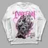 Pink Sneakers DopeSkill Long Sleeve T-Shirt Money Loves Me Graphic Streetwear - White