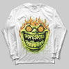 Neon Green Sneakers DopeSkill Long Sleeve T-Shirt Hellfire Graphic Streetwear - White
