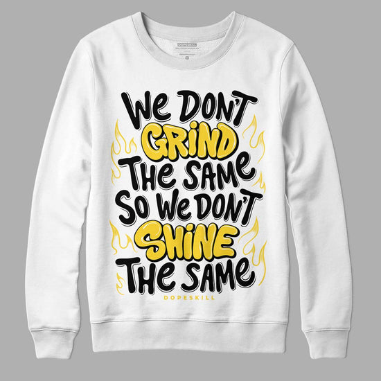 Jordan 4 Tour Yellow Thunder DopeSkill Sweatshirt Grind Shine Graphic Streetwear - White