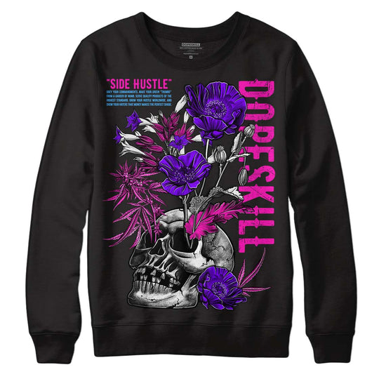 Dunk Low GS “Active Fuchsia” DopeSkill Sweatshirt Side Hustle Graphic Streetwear - Black