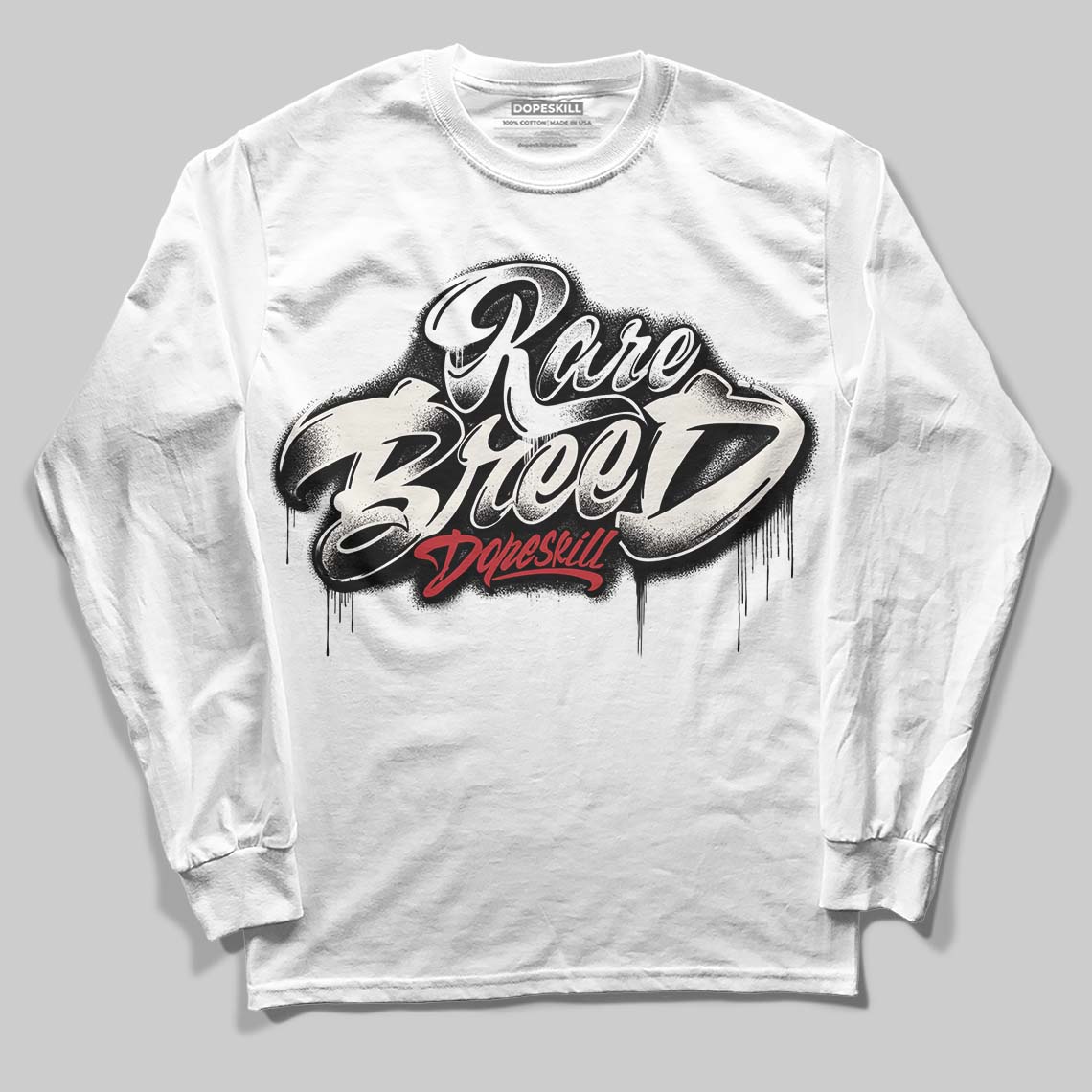 Nigel Sylvester x Jordan 1 Low OG “Nitro” DopeSkill Long Sleeve T-Shirt Rare Breed Type Graphic Streetwear  White