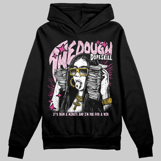 Pink Sneakers DopeSkill Hoodie Sweatshirt The Dough Graphic Streetwear - Black