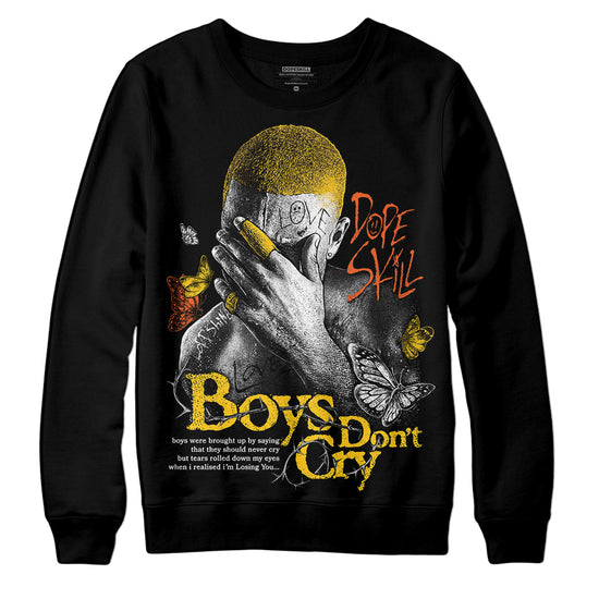 Yellow Sneakers DopeSkill Sweatshirt Boys Don't Cry Graphic Streetwear - Black