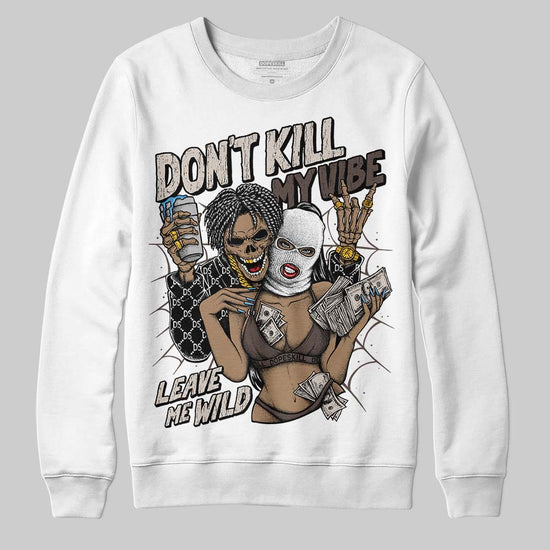 Adidas Samba OG White Black Clear Granite DopeSkill Sweatshirt Don't Kill My Vibe Graphic Streetwear - White