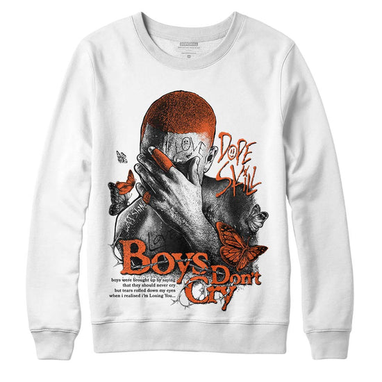 Jordan 3 Georgia Peach DopeSkill Sweatshirt Boys Don't Cry Graphic Streetwear - White