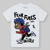 Jordan 4 “Rare Air” DopeSkill Toddler Kids T-shirt Fear Fuels The Hustle Graphic Streetwear - White