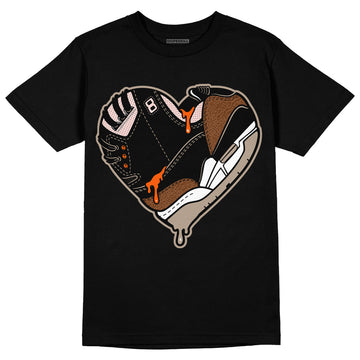 AJ 3 “Desert Elephant” DopeSkill T-Shirt Heart AJ 3 Graphic