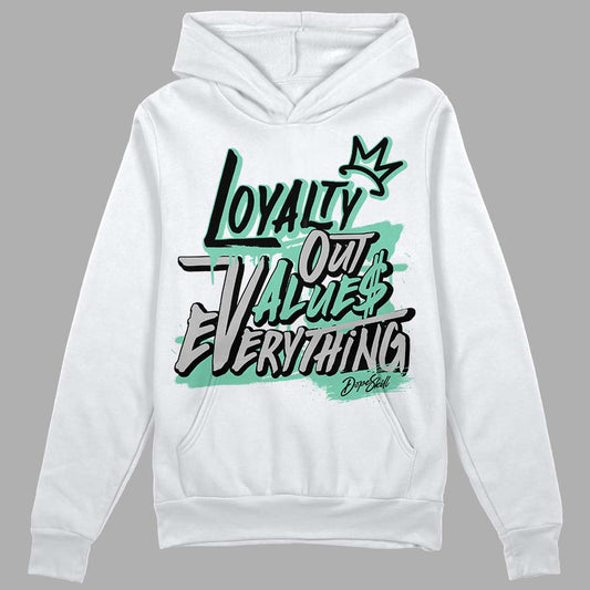 Jordan 3 "Green Glow" DopeSkill Hoodie Sweatshirt LOVE Graphic Streetwear - White 