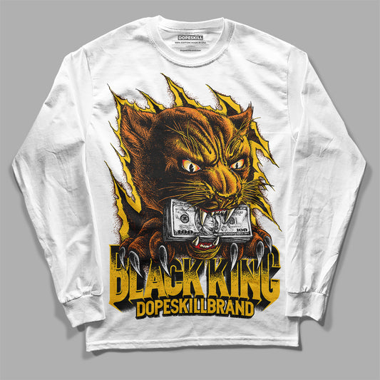 Yellow Sneakers DopeSkill Long Sleeve T-Shirt Black King Graphic Streetwear - White