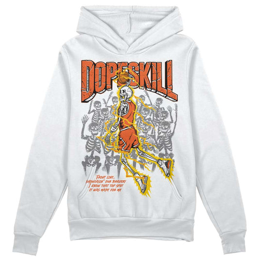 Jordan 3 Georgia Peach DopeSkill Hoodie Sweatshirt Thunder Dunk Graphic Streetwear - White