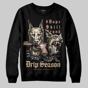 TAN Sneakers DopeSkill Sweatshirt New Drip Season Graphic Streetwear - Black