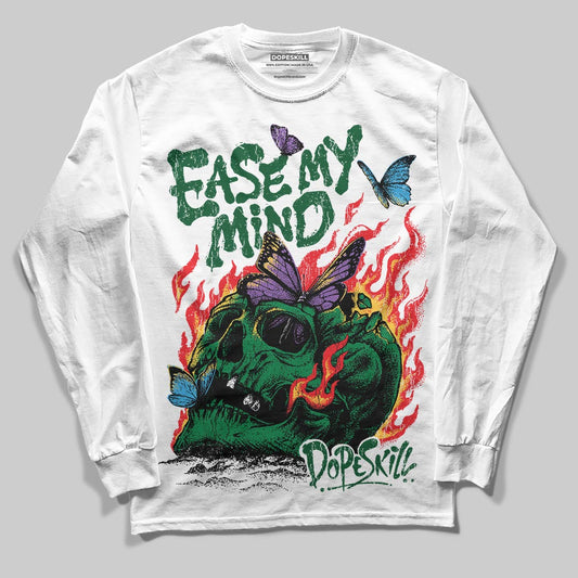 Green Sneakers DopeSkill Long Sleeve T-Shirt Ease My Mind Graphic Streetwear - White 