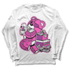 Jordan 4 GS “Hyper Violet” DopeSkill Long Sleeve T-Shirt Bear Steals Sneaker Graphic Streetwear - White 