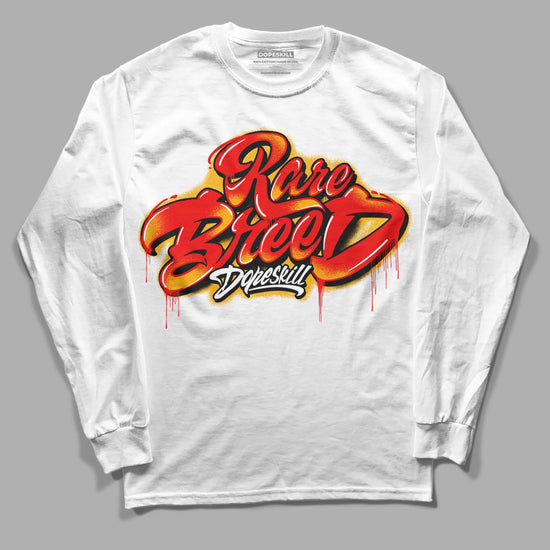 Red Sneakers DopeSkill Long Sleeve T-Shirt Rare Breed Type Graphic Streetwear - White