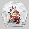 Jordan 4 “Flight Club” DopeSkill Long Sleeve T-Shirt Make Money Graphic Streetwear - White
