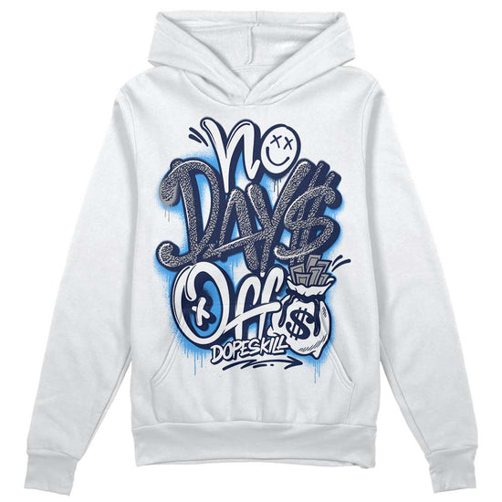 Jordan Spiz’ike Low “White/Obsidian” DopeSkill Hoodie Sweatshirt No Days Off Graphic Streetwear - White