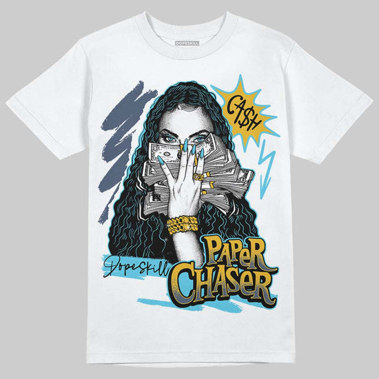 Jordan 11 Retro Gamma Blue (2025) DopeSkill T-Shirt NPC Graphic Streetwear - White 