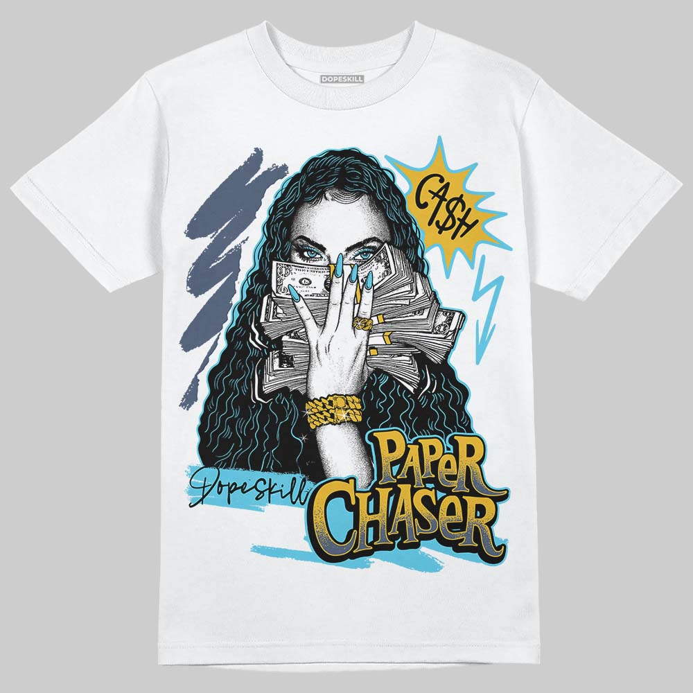 Jordan 11 Retro Gamma Blue (2025) DopeSkill T-Shirt NPC Graphic Streetwear - White 