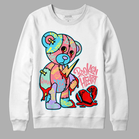 Dunk Low Candy Easter DopeSkill Sweatshirt Broken Heart Graphic Streetwear - White