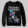 Jordan 8 Retro 'Aqua' 2025 DopeSkill Sweatshirt Play together, Stay together Graphic Streetwear - Black