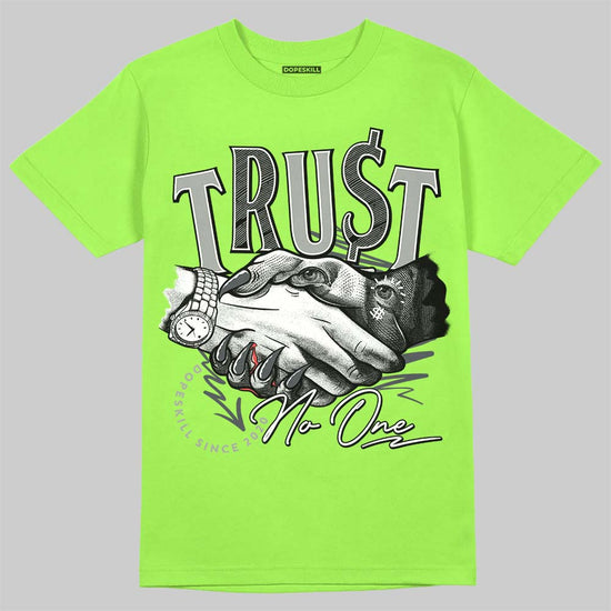 Jordan 5 "Green Bean" DopeSkill Green Bean T-shirt Trust No One Graphic