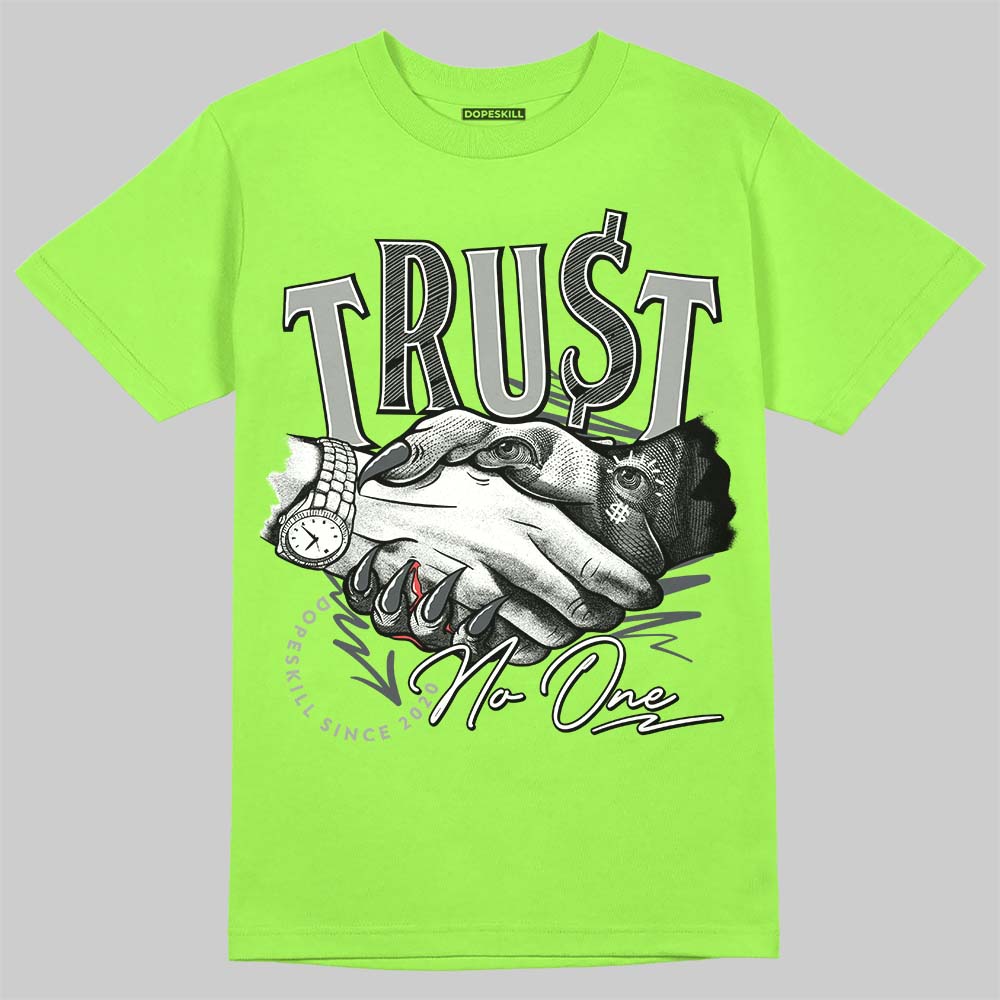 Jordan 5 "Green Bean" DopeSkill Green Bean T-shirt Trust No One Graphic