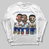 Royal Blue Sneakers DopeSkill Long Sleeve T-Shirt First Sunday Graphic Streetwear - White