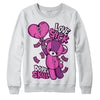 Jordan 4 GS “Hyper Violet” DopeSkill Sweatshirt Love Sick Graphic Streetwear - White