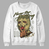 Jordan 4 Retro SE Craft Medium Olive DopeSkill Sweatshirt Never Stop Hustling Graphic Streetwear - White 