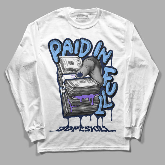 Jordan 5 SE “Georgetown” DopeSkill Long Sleeve T-Shirt Paid In Full Graphic Streetwear