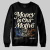 Jordan 17 Retro Low SP Infinite Archives DopeSkill Sweatshirt Money Is Our Motive Typo Graphic Streetwear - Black