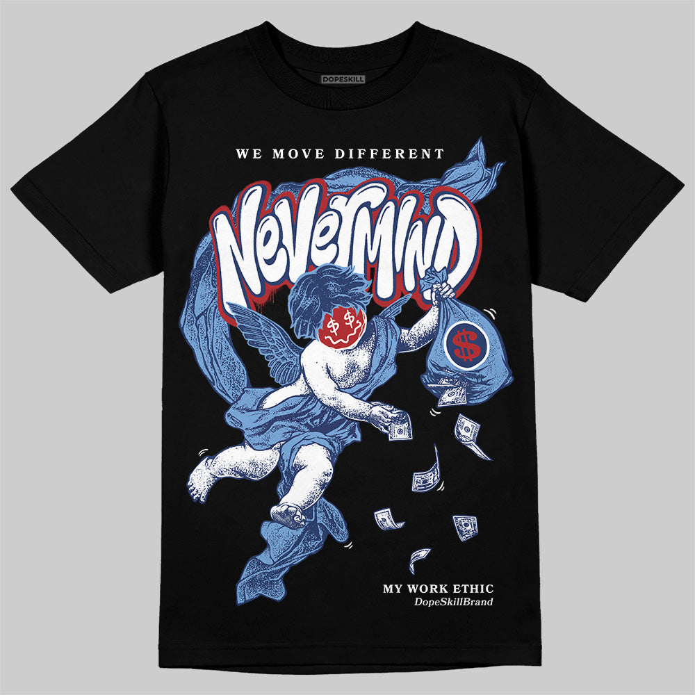 Jordan 1 High OG "Midnight Navy" DopeSkill T-Shirt Nevermind Graphic Streetwear - Black