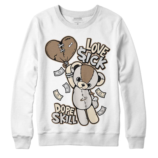 Jordan 5 SE “Sail” DopeSkill Sweatshirt Love Sick Graphic Streetwear - White