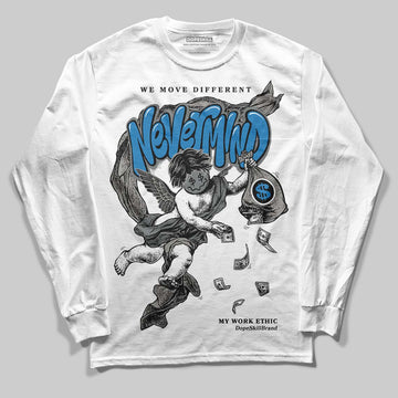 Jordan 9 Cool Grey DopeSkill Long Sleeve T-Shirt Nevermind Graphic Streetwear - White