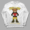 Jordan 4 Tour Yellow Thunder DopeSkill Long Sleeve T-Shirt Fake Love Graphic Streetwear - White