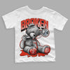 Jordan 6 Retro Toro Bravo DopeSkill Toddler Kids T-shirt Sick Bear Graphic Streetwear - White