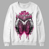 Jordan 1 Low GS “Fierce Pink” Dopeskill Sweatshirt DopeSkill Evolution Graphic Streetwear - White