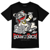 Jordan 3 “Off Noir” DopeSkill T-Shirt Born To Be Rich Graphic Streetwear - Black