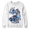 Jordan Spiz’ike Low “White/Obsidian” DopeSkill Sweatshirt Smile Through The Pain Graphic Streetwear - WHite