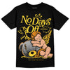 Jordan 4 Thunder DopeSkill T-Shirt New No Days Off Graphic Streetwear - Black