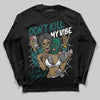 ASICS Gel-1130 'White Dark Neptune' DopeSkill Long Sleeve T-Shirt Don't Kill My Vibe Graphic Streetwear - Black